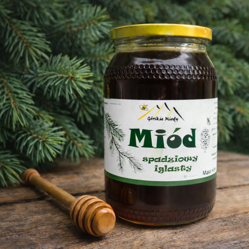 Miód spadziowy iglasty 1,2 kg